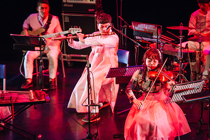  
The Korean tango band Gena Tango combines Western and traditional Korean instruments. 
